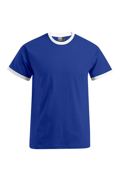Men’s Contrast-T
Shirt, farbig abgesetzte Bündchen an Hals und Ärmeln, Single Jersey, 100 % Baumwolle, 180 g/m², S–XXL.
 Preis: 7,99€ incl.19% MwSt.

Verfügbare Größen: S, M, L, XL, XXL
Artikelnummer: 10405