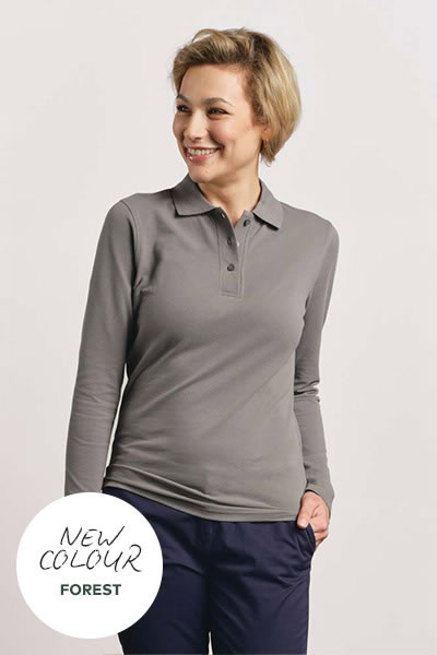 Women’s Heavy Polo Longsleeve