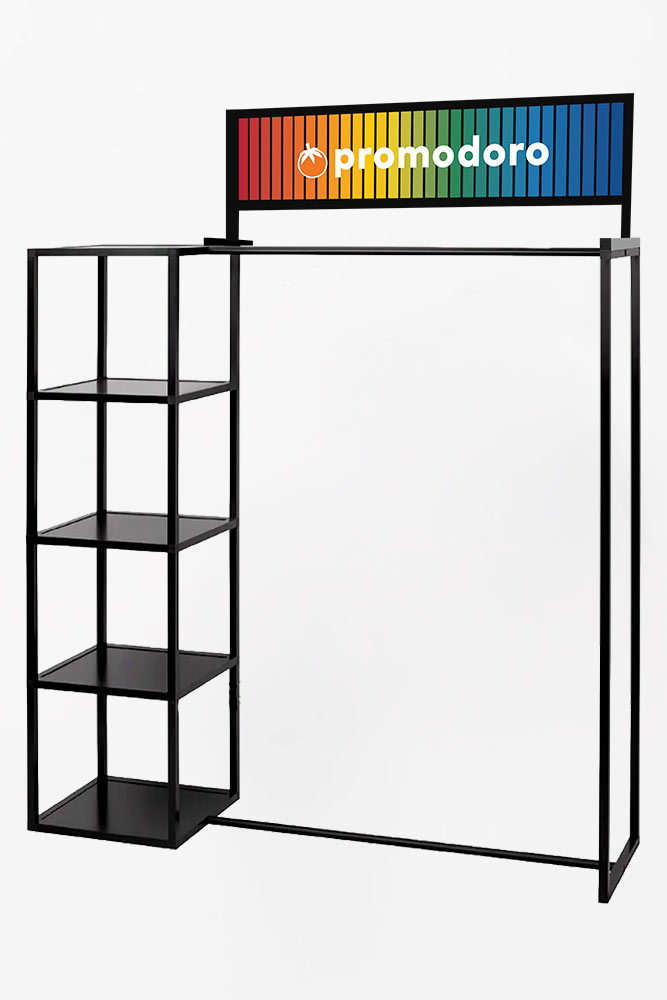 Kollektionsst&auml;nder mit Regal