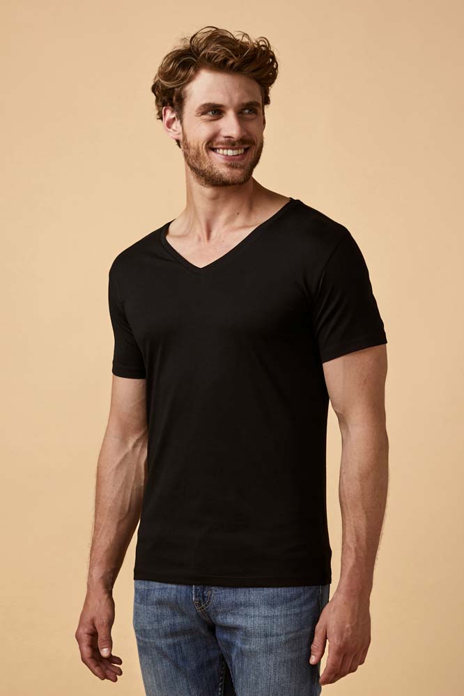 Promodoro 1425 X.O V-Neck T-Shirt Men bedrucken