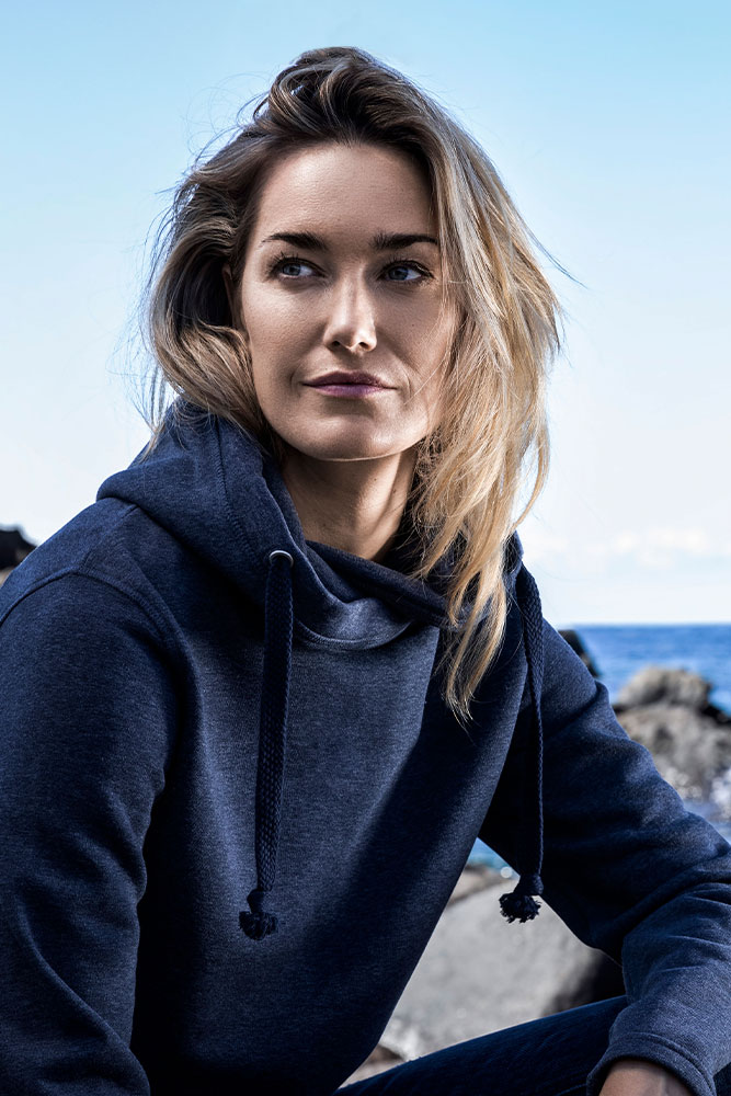 Promodoro 2112F Women’s Heather Hoody 60/40 bedrucken