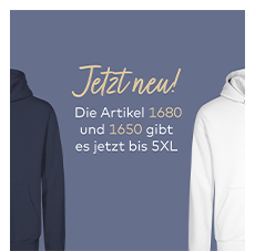 Artikel 1650 & 1680 jetzt bis 5XL