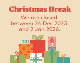 Christmas break between 24 Dec 25 and 2 Jan 26 