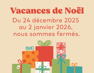 Vacances de Noel du 24 dec25 au 2 jan 26